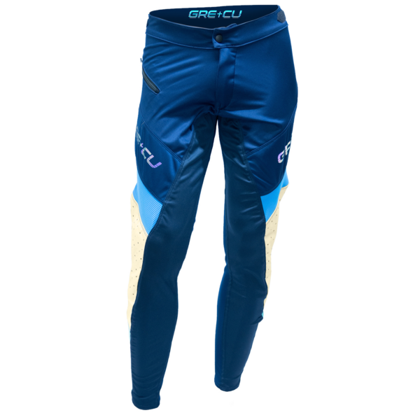 Pantalón Azul - Beige tradicional