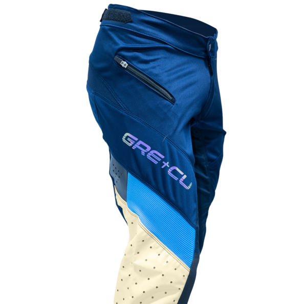 Pantalón Azul - Beige tradicional - Imagen 2