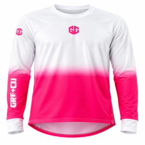 Jersey Blanco - Fucsia Linea Económica